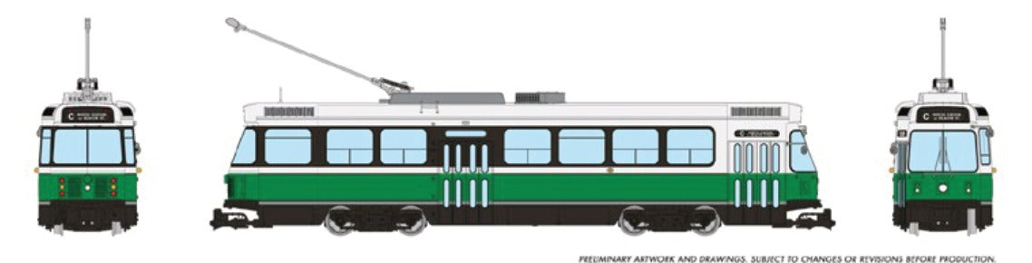 Rapido HO CLRV streetcar Boston Fictional Scheme