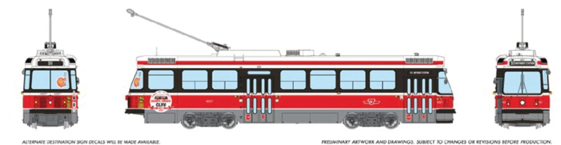 Rapido HO CLRV streetcar TTC Late Version #4057