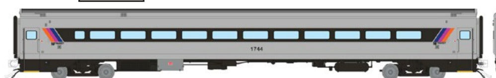 Rapido HO Scale Comet I Coach — NJ TRANSIT As-Refurbished #1735