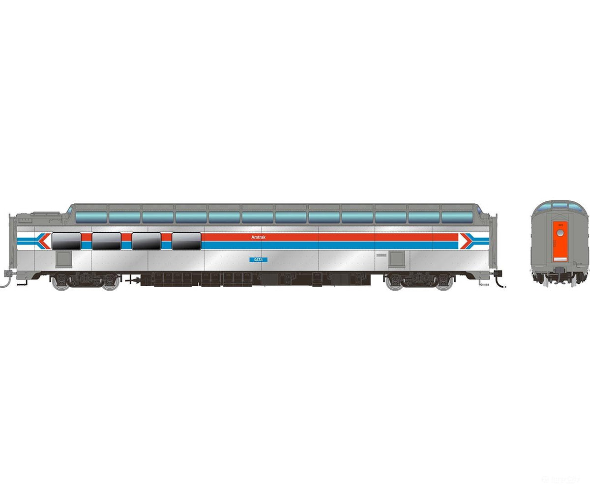 Rapido HO scale SP 3/4 dome-lounge, Amtrak Phase 1, flat sides