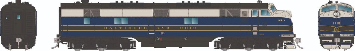 Rapido HO scale EMD E7A, Baltimore & Ohio blue & gray