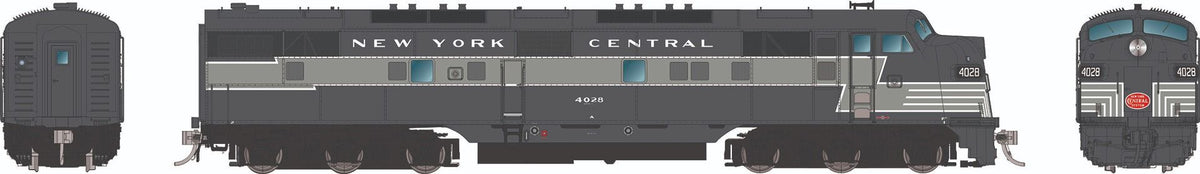 Rapido HO scale EMD E7A, New York Central lightning stripe