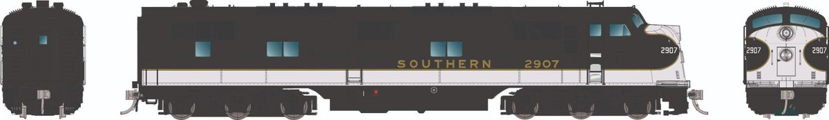 Rapido HO scale EMD E7A, Southern black scheme