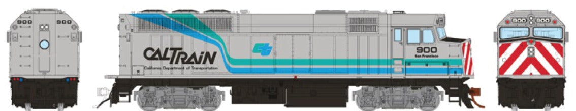 Rapido HO Scale EMD F40PH — Caltrain As-Delivered #905 (DC/Silent)