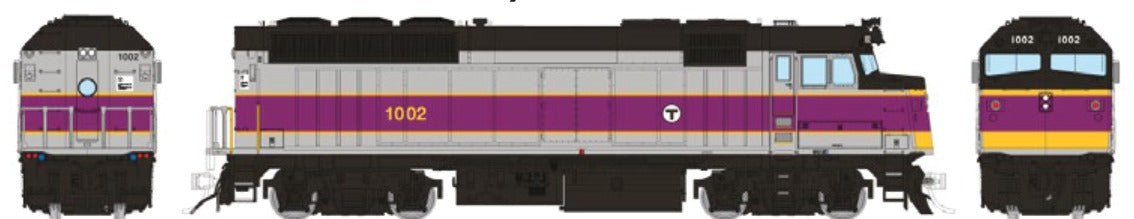 Rapido HO Scale EMD F40PH — MBTA As-Delivered #1002 (DC/Silent)