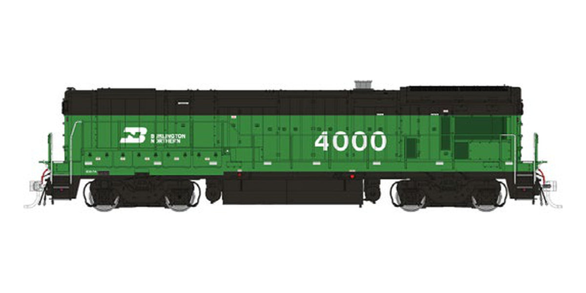 Rapido HO GE B30-7A Booster (Cabless) Burlington Northern, Early Grilles