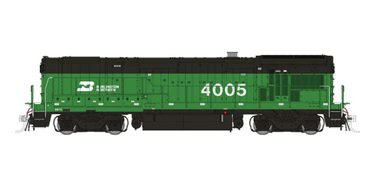 Rapido HO GE B30-7A Booster (Cabless) Burlington Northern, Late Grilles