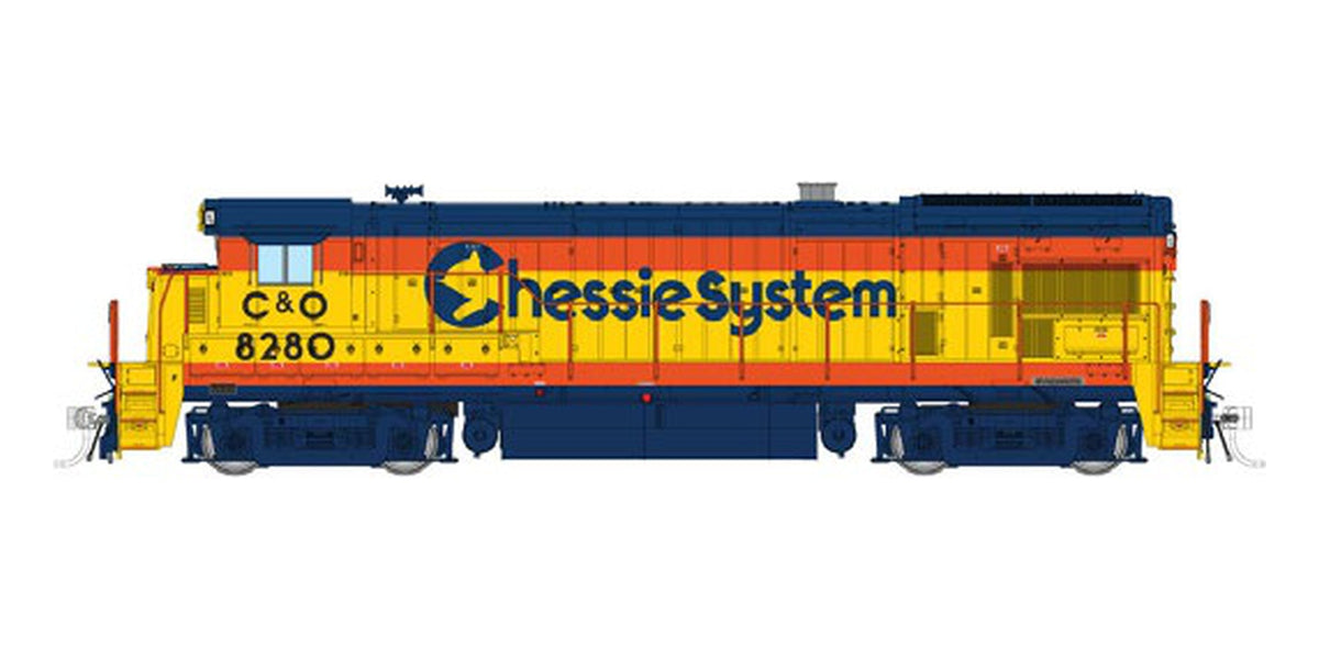 Rapido HO GE B30-7 Chessie System, C&O Sublettering