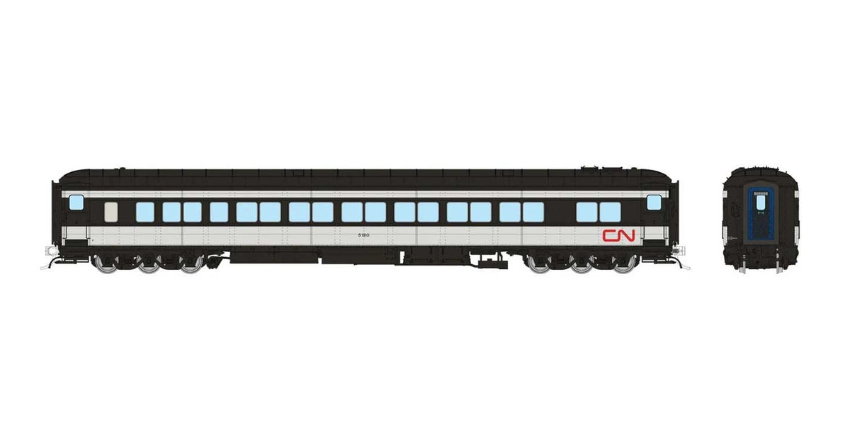 Rapido HO CC&F Balloon Top Coach — CN Wet Noodle Scheme