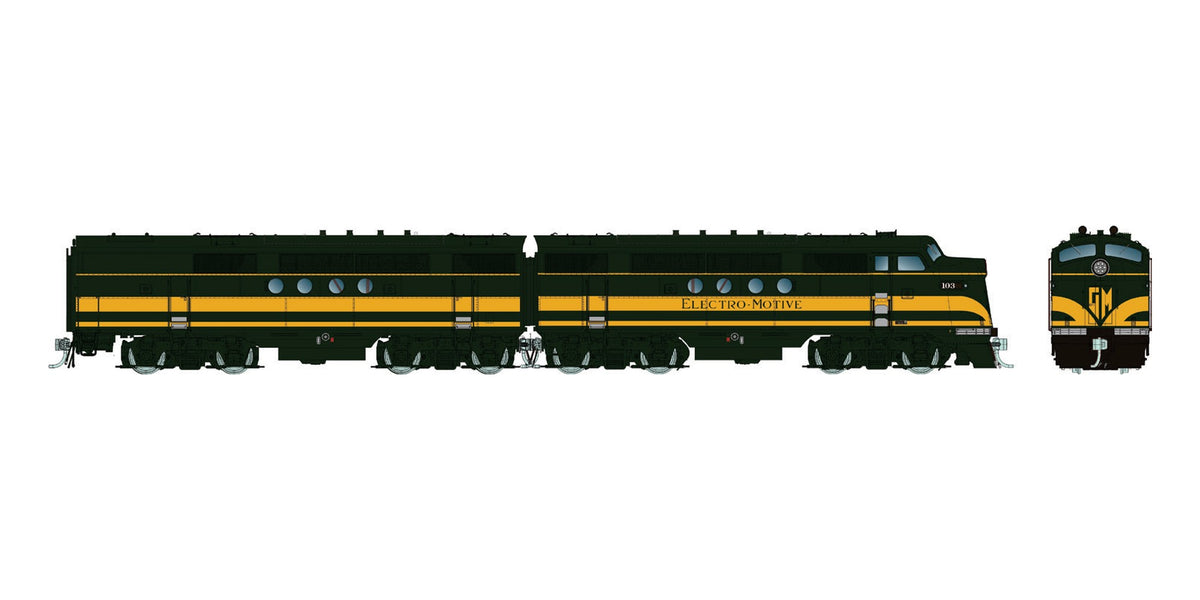 Rapido HO EMD FT A+B Set EMD Demonstrator #103A / 103B