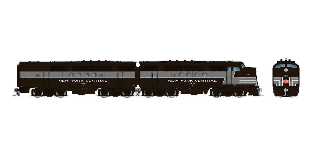 Rapido HO EMD FT A+B Set New York Central Lightning Stripe