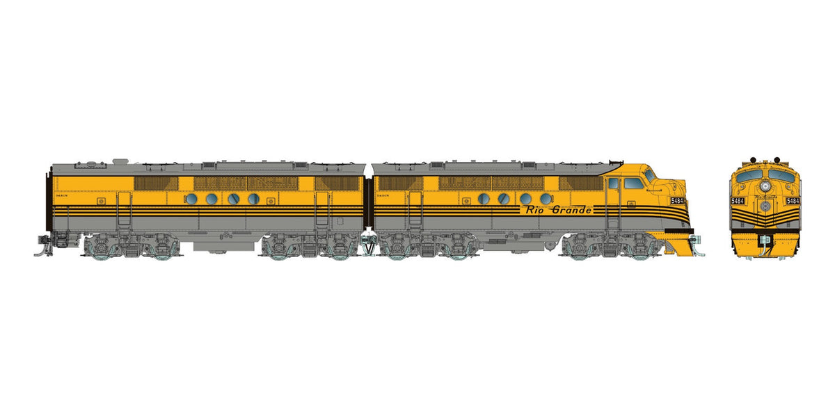 Rapido HO EMD FT A+B Set Rio Grande Prospector Scheme