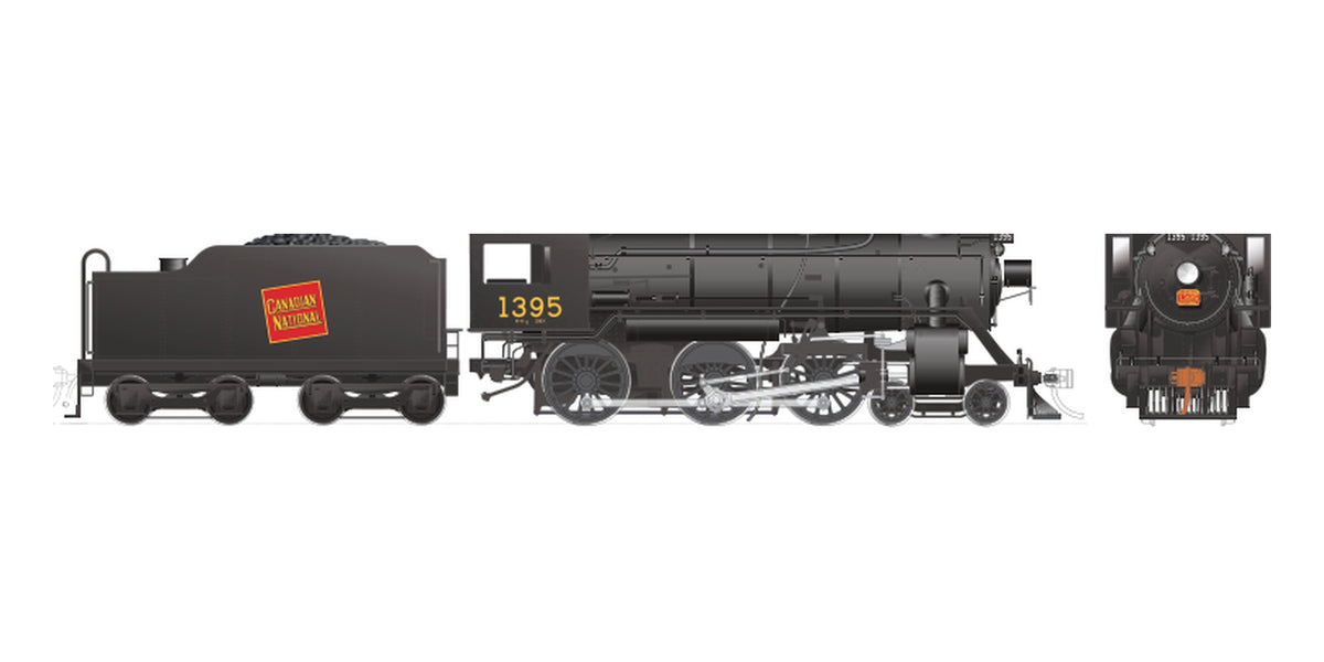 Rapido HO CNR H-6-g 4-6-0 CNR Tilted Wafer #1395