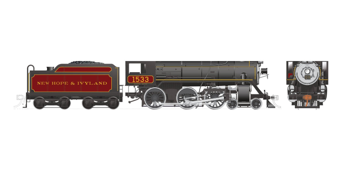 Rapido HO CNR H-6-g 4-6-0 New Hope & Ivyland #1533
