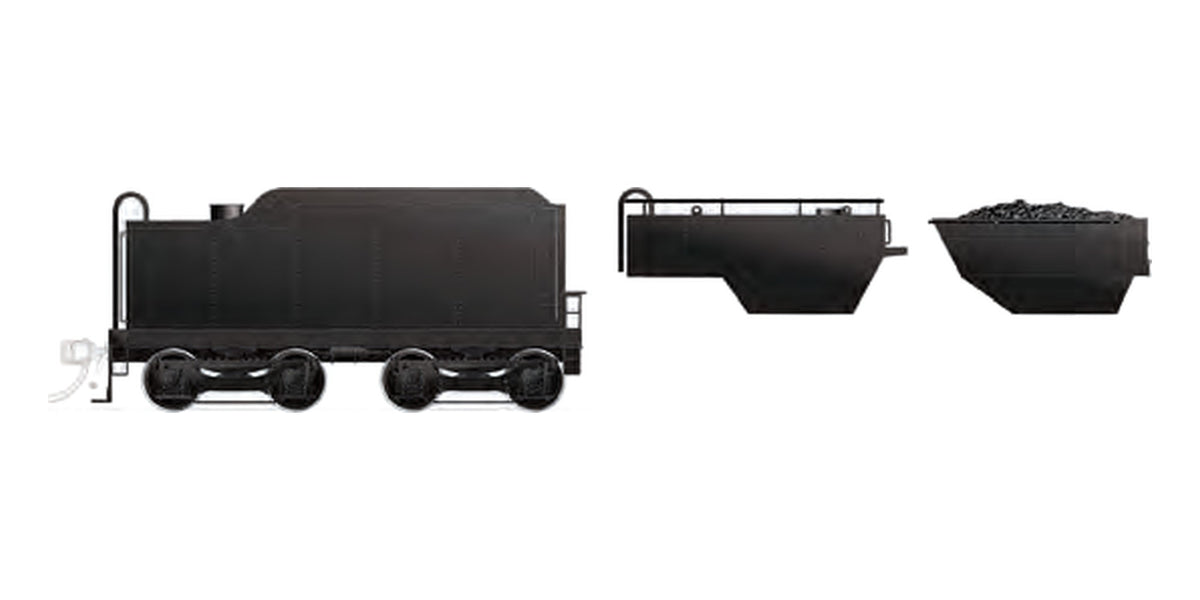 Rapido HO CNR H-6 tender, painted unlettered
