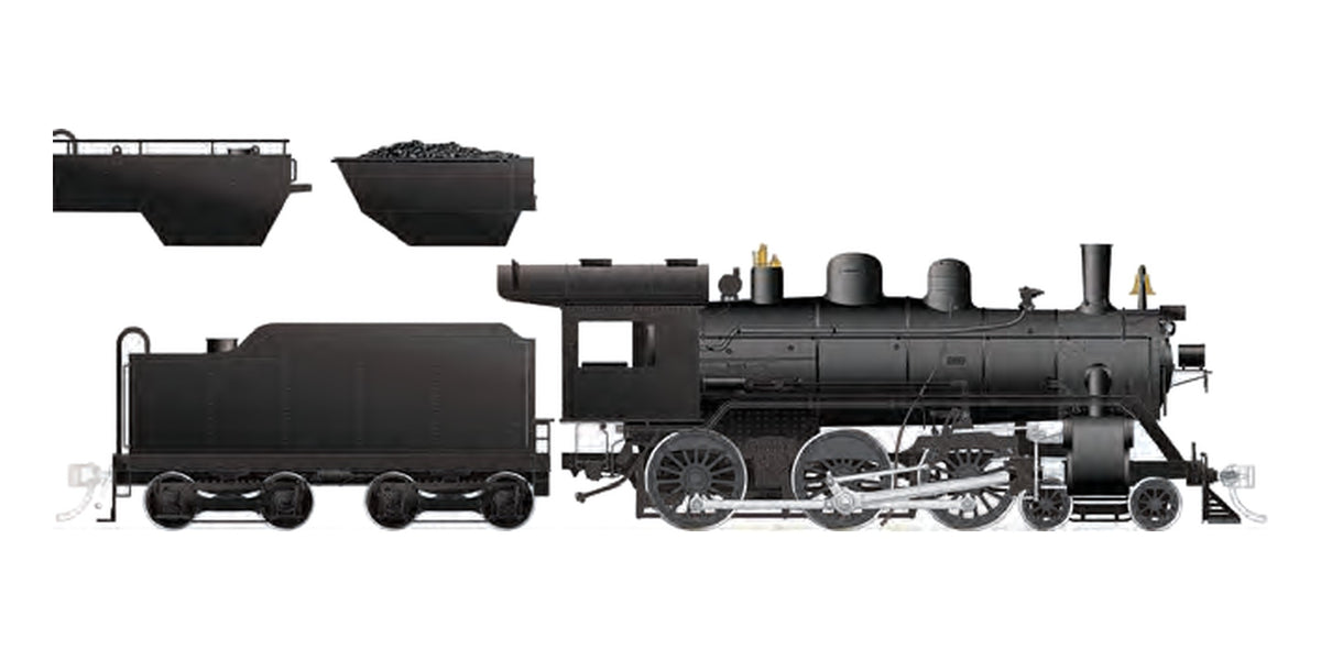 Rapido HO CNR H-6-d/g 4-6-0 Painted, Unlettered