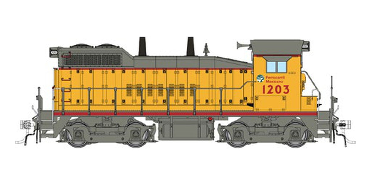 Rapido HO EMD SW10 Ferromex Armor Yellow #1203