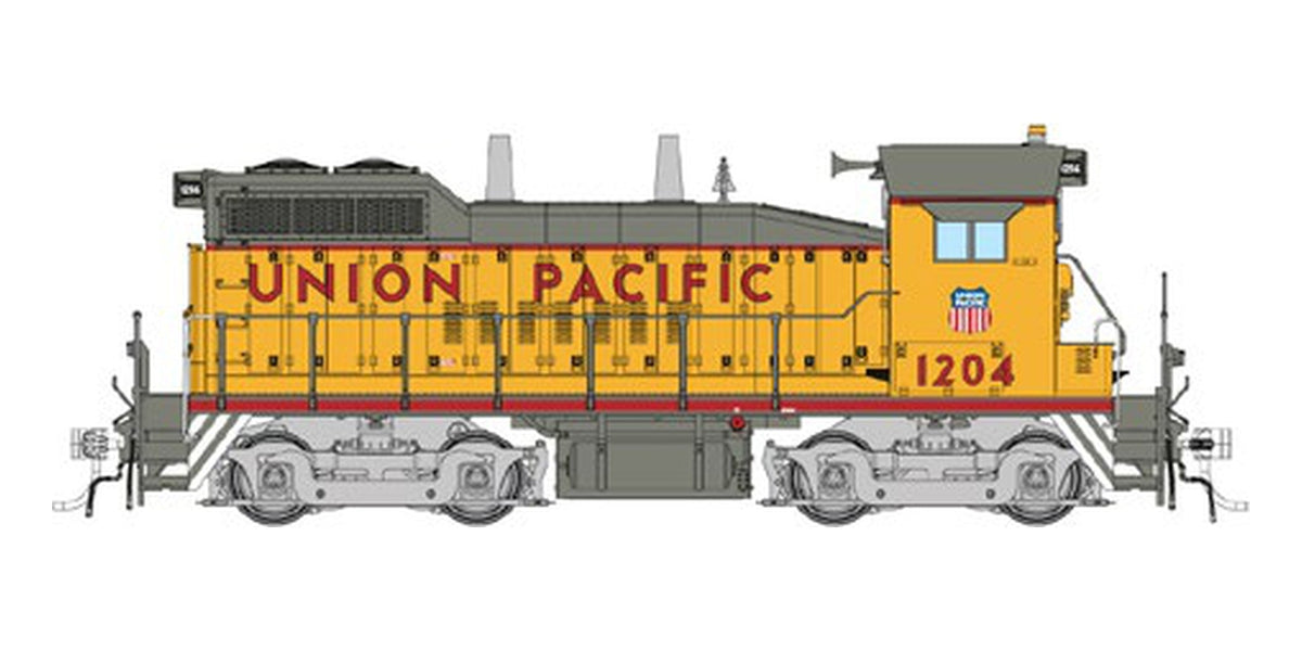 Rapido HO EMD SW10 Union Pacific Early, Large Cab Herald #1204