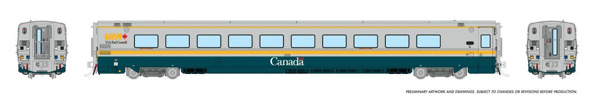 Rapido HO scale LRC coach, VIA Rail Renaissance scheme