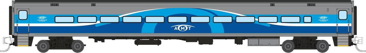 Rapido N scale Comet car coach, AMT Montreal late scheme