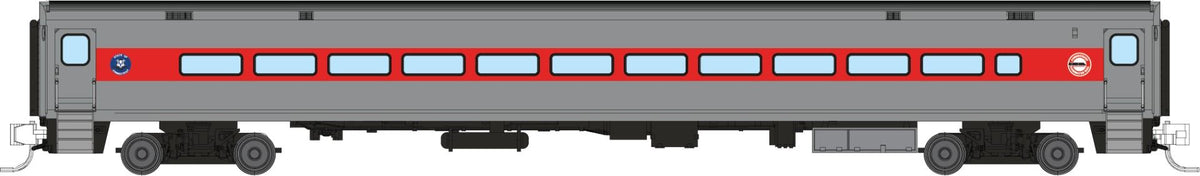Rapido N scale Comet car coach, CDOT Connecticut late scheme