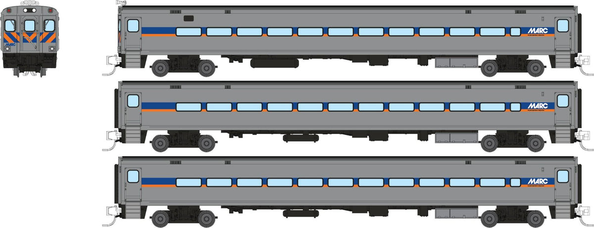 Rapido N scale Comet car set, MARC