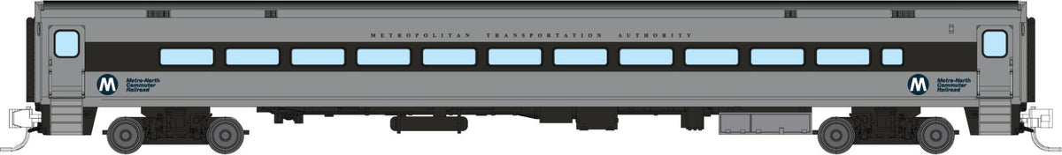 Rapido N scale Comet car coach, Metro-North West of Hudson with M ball logo
