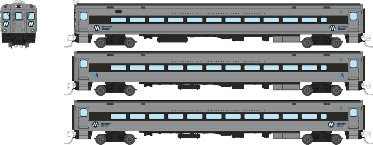Rapido N scale Comet car set, Metro-North West of Hudson