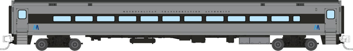 Rapido N scale Comet car coach, Metro-North West of Hudson with two-tone M logo
