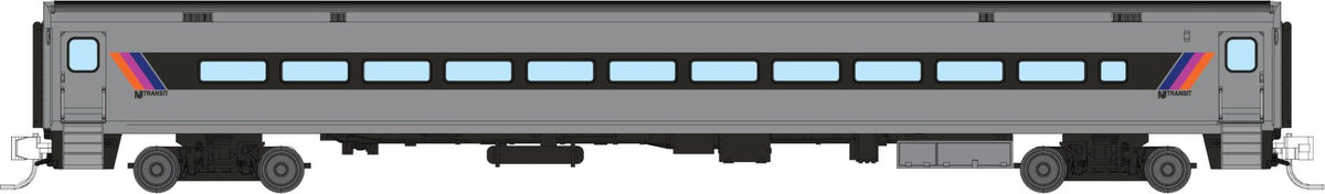 Rapido N scale Comet car coach, NJ Transit narrow black stripe