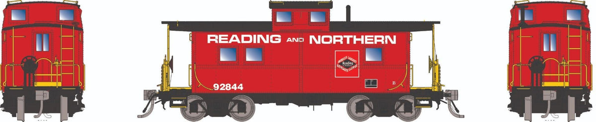 Rapido HO scale Northeastern-style steel caboose, Reading & Northern