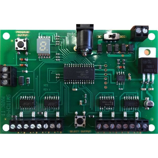 NCE 5240151 Switch8-Mk2 Accessory DCC Decoder Control 8 Tortoise Switch Machines