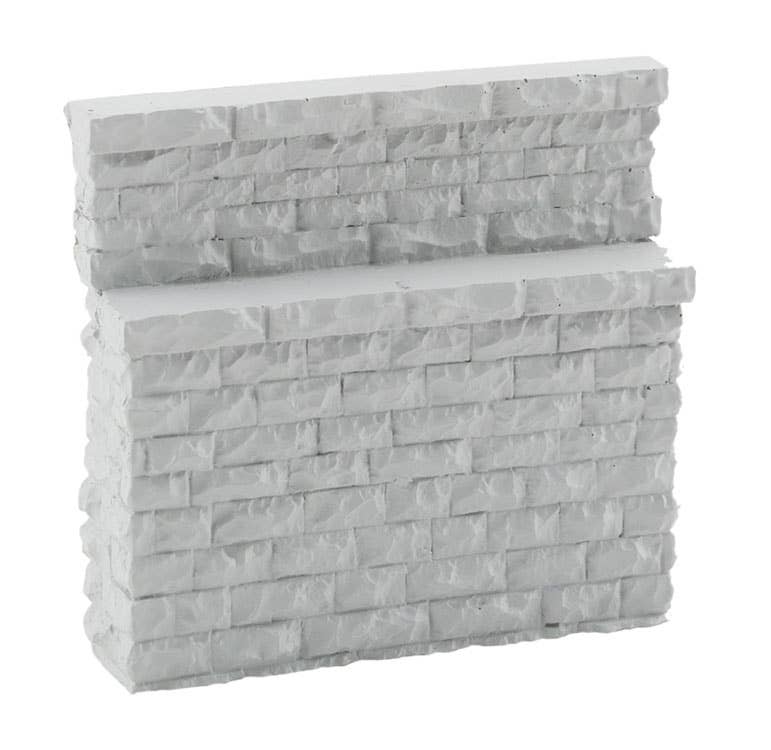 Walthers Cornerstone 4585 HO Scale Single-Track Railroad Bridge Stone Abutment - Low - Resin Casting - Approximate dimensions: 3-1/8 x 3/4 x 3" 7.9 x 1.9 x 7.6cm