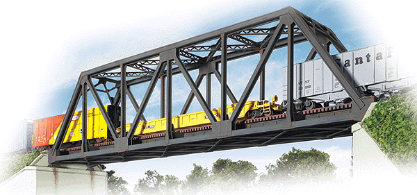 Walthers Cornerstone 3185 HO Scale Single-Track Railroad Truss Bridge - Kit - 20 x 3-1/4 x 5" 50 x 8.1 x 12.5cm