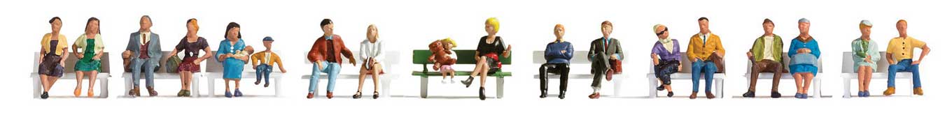 Walthers SceneMaster 6091 HO Scale Sitting People