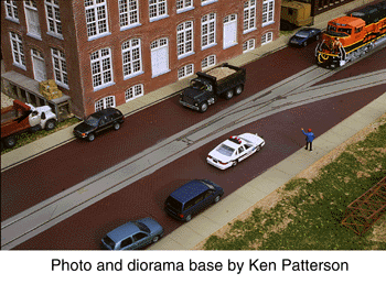 Walthers Cornerstone 3140 HO Scale Street Track Insert Set - Kit - Cornerstone Street System - 58" 147cm of Straight Track Inserts plus Parts for #4 Turnout