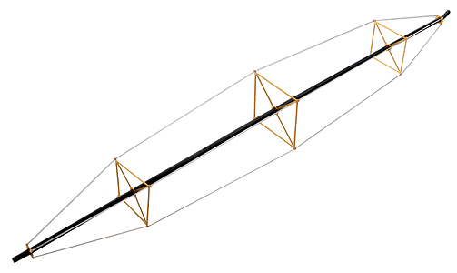 Walthers Cornerstone 2955 HO Scale Support Trusses for Guywires and Piping - Photo-Etched Kit