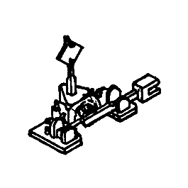 Details West 916 HO Scale Switch Stands -- Ground Throw - pkg(2)