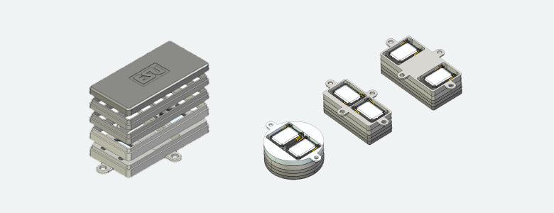 ESU 50340 Speaker Set — Dual 11 x 15 mm, Modular Soundbox Kit