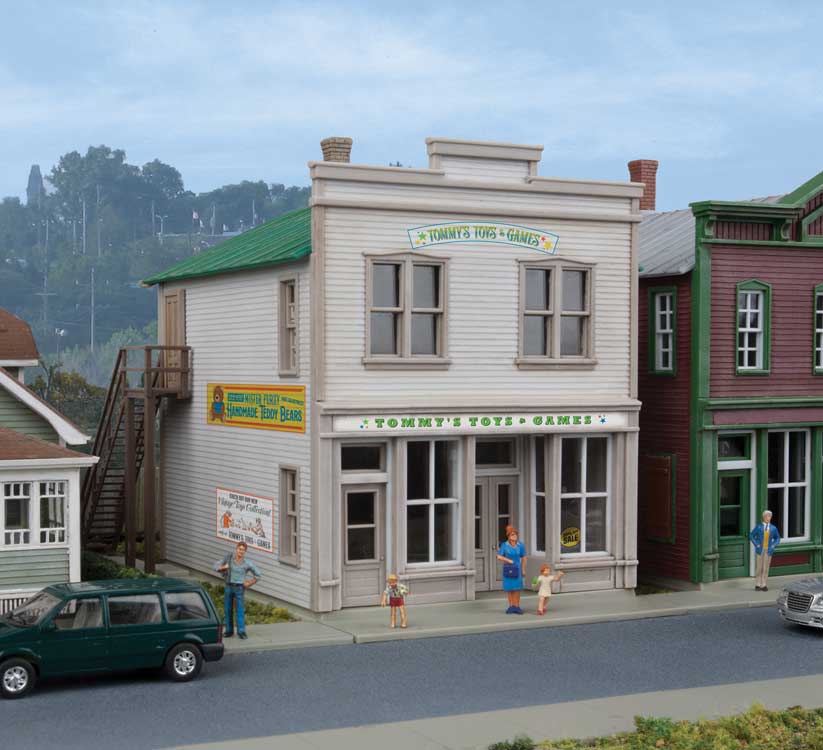 Walthers Cornerstone 3668 HO Scale Tommy's Toys & Games - Kit - 6-3/4 x 4-1/4 x 5-1/2" 17.1 x 10.8 x 14cm
