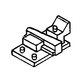 Details West 919 HO Scale Turnout Rail Braces -- Adjustable - pkg(12)