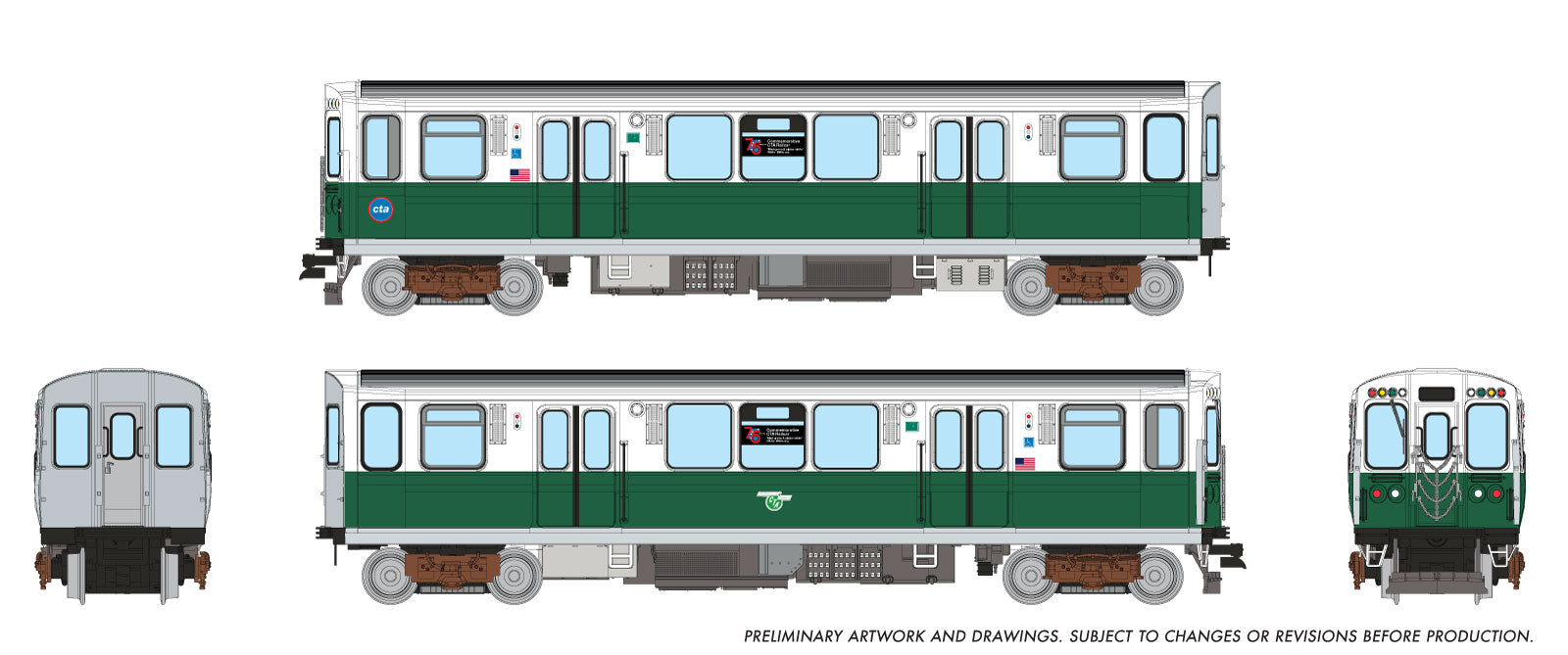 Rapido N CTA 2600-series L 2-Car Pair (DC/DCC/Sound): Work Motor Scheme