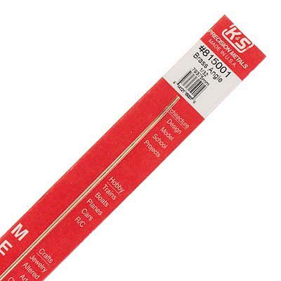 K&S 15001 Brass Angle 1/32" x 1/32" x 12" (6 Pieces)