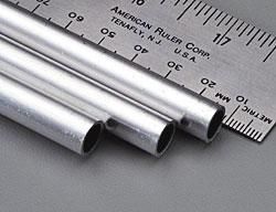 K&S 3033 Round Aluminum Tube 3/8" OD x .035" Wall x 12" (3 Pieces)