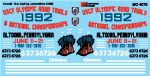 Microscale MC-4070 HO Scale Conrail US Olympic Cycling Special SD40-2 Waterslide Decals