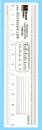 Microscale 03-1 Clear All Scale Ruler