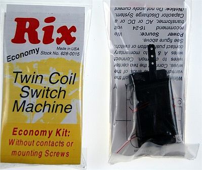 Rix Products 15 All Scale Twin Coil Switch Machine without Contacts