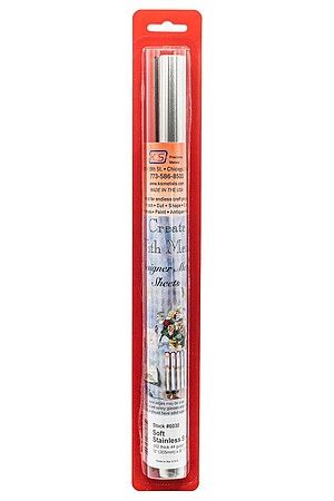 K&S 6030 Stainless Steel Foil .002" (44 Ga) 12" x 30" Roll (1 Roll)