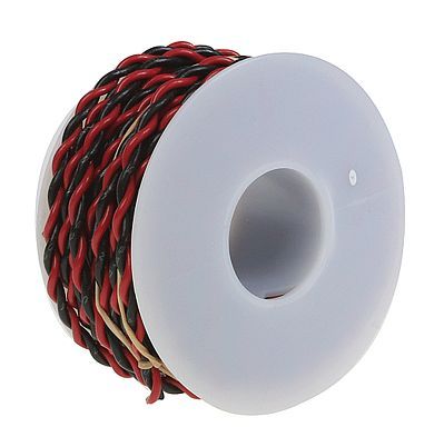 Wire Works 22010-501 20 Gauge Stranded Two Conductor Wire 50' - Black/Red