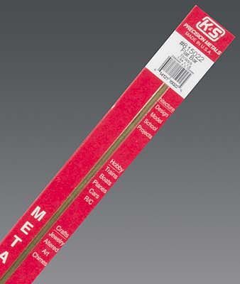 K&S 15022 Brass Flat Bar 1/64" x 1/8" x 12" (8 Pieces)